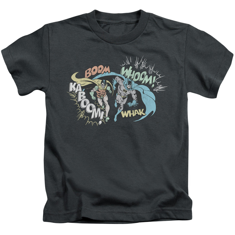DC Comics Action Duo Juvenile Kids Youth T Shirt Charcoal