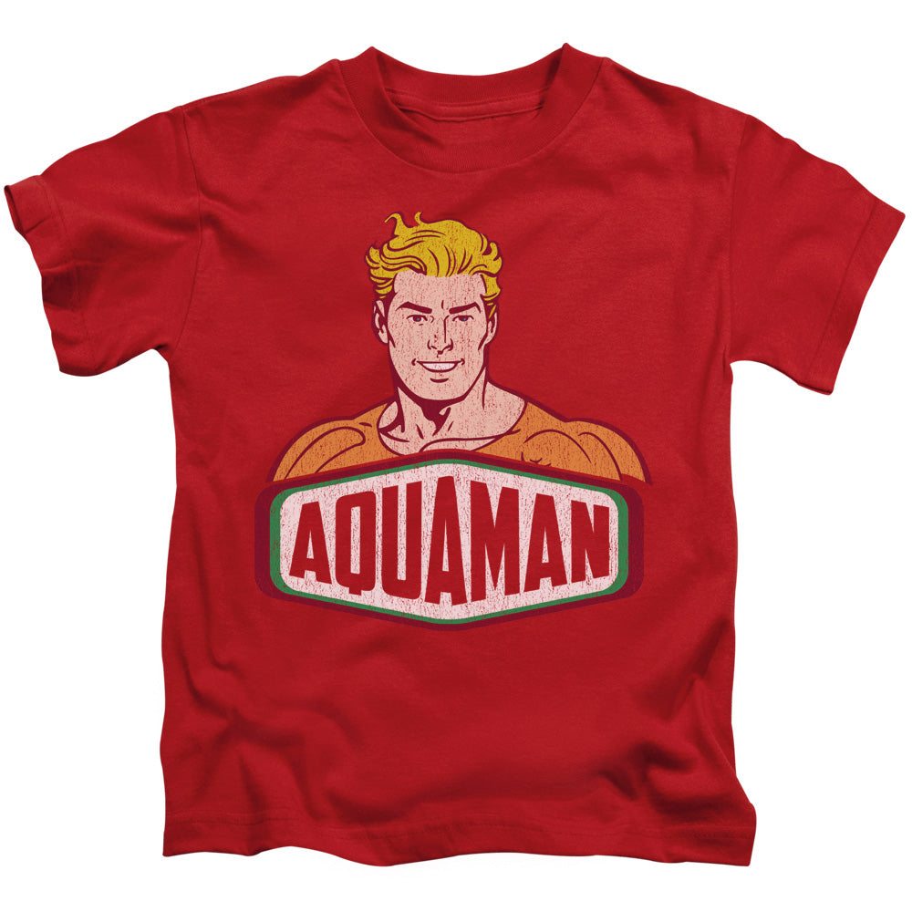 DC Comics Aquaman Sign Juvenile Kids Youth T Shirt Red