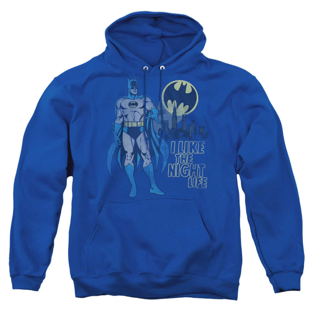 Dc Night Life Mens Hoodie Royal Blue Officially Licensed