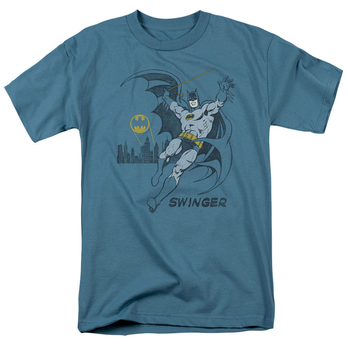 DC Comics Swinging Mens T Shirt Slate