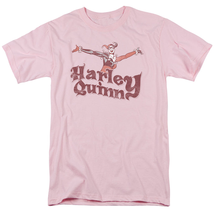 DC Comics Harley Hop Vintage Mens T Shirt Pink