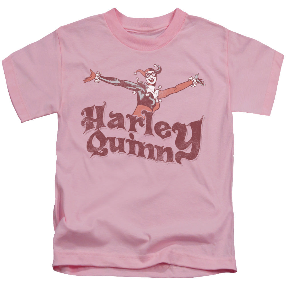 DC Comics Harley Hop Vintage Juvenile Kids Youth T Shirt Pink