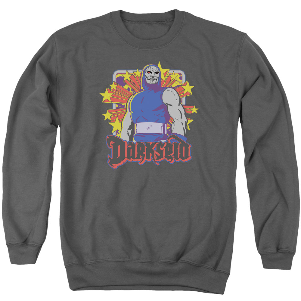 DC Comics Darkseid Stars Mens Crewneck Sweatshirt Charcoal
