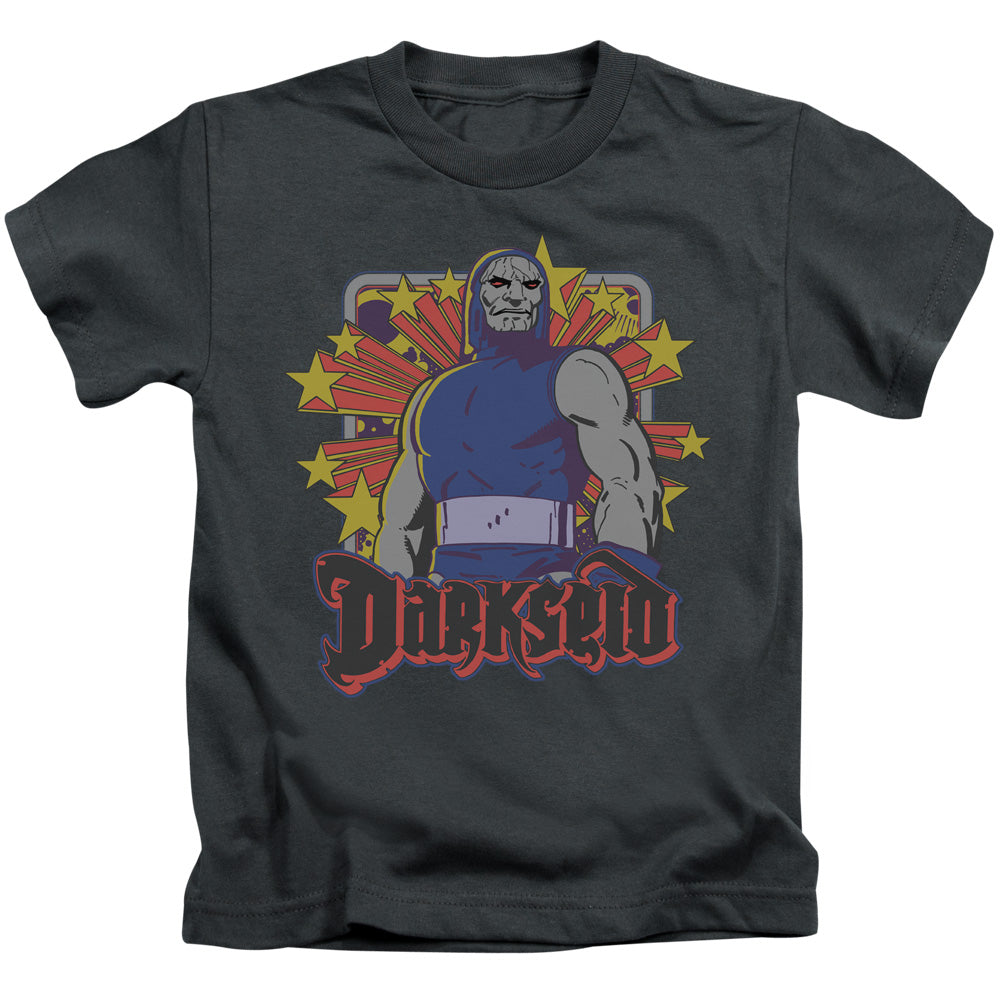 DC Comics Darkseid Stars Juvenile Kids Youth T Shirt Charcoal