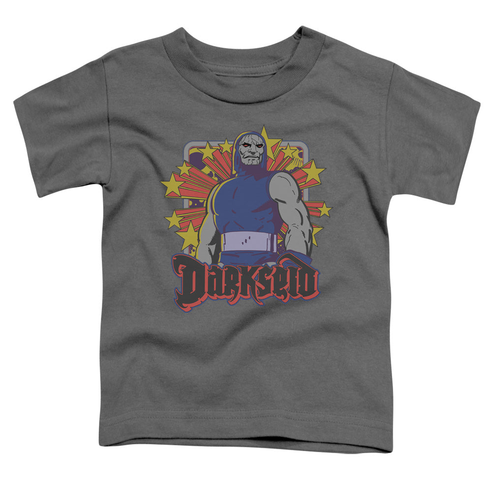 DC Comics Darkseid Stars Toddler Kids Youth T Shirt Charcoal