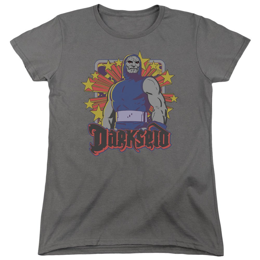 DC Comics Darkseid Stars Womens T Shirt Charcoal
