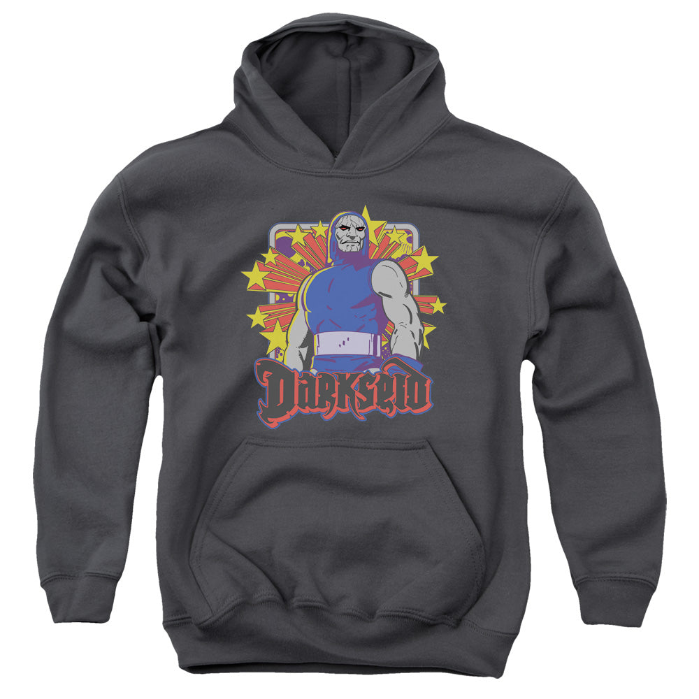 DC Comics Darkseid Stars Kids Youth Hoodie Charcoal