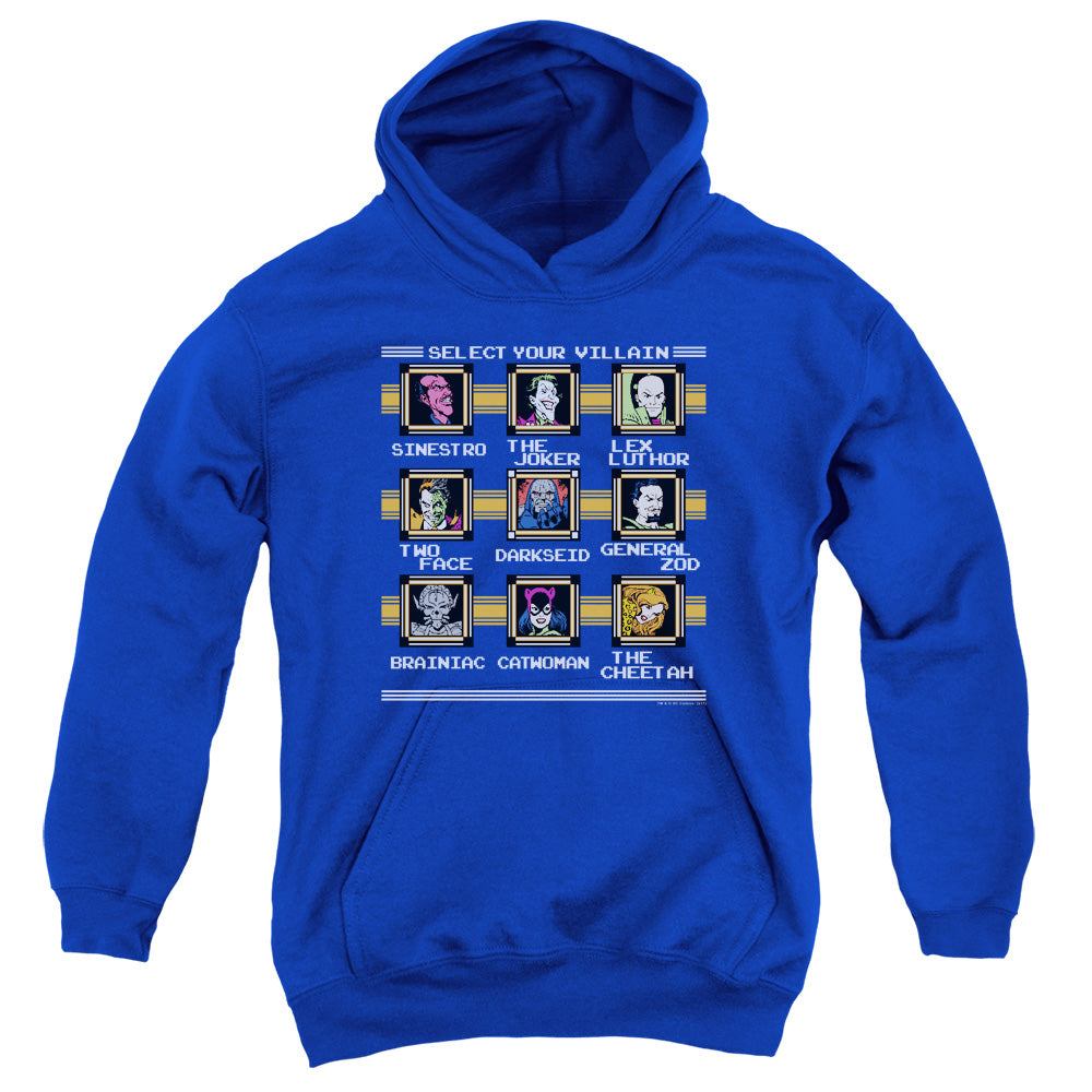 DC Comics Stage Select Kids Youth Hoodie Royal