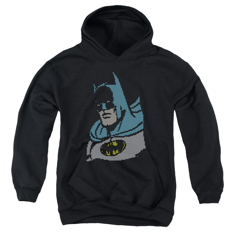 DC Comics Lite Brite Batman Kids Youth Hoodie Black