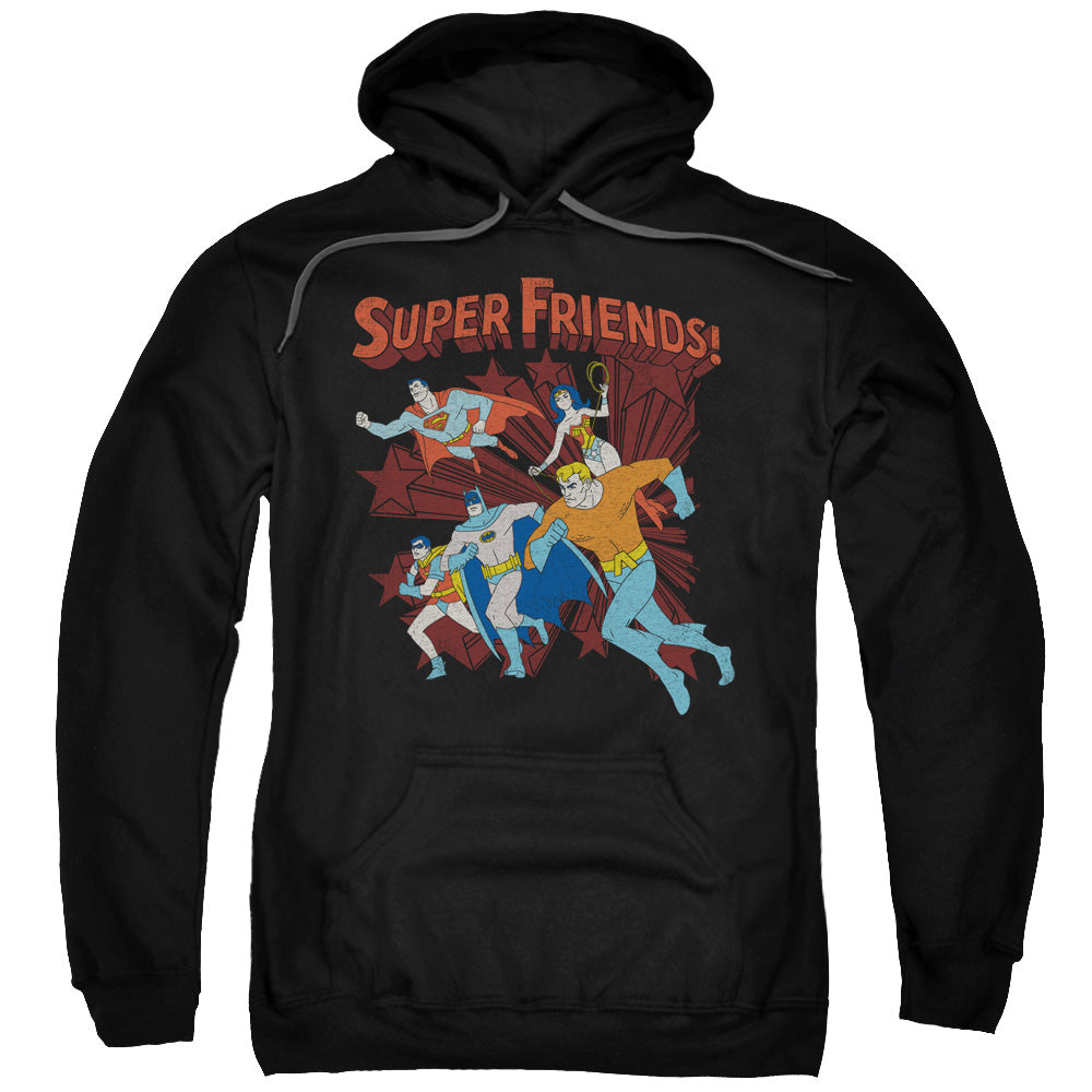DC Comics Super Running Mens Hoodie Black