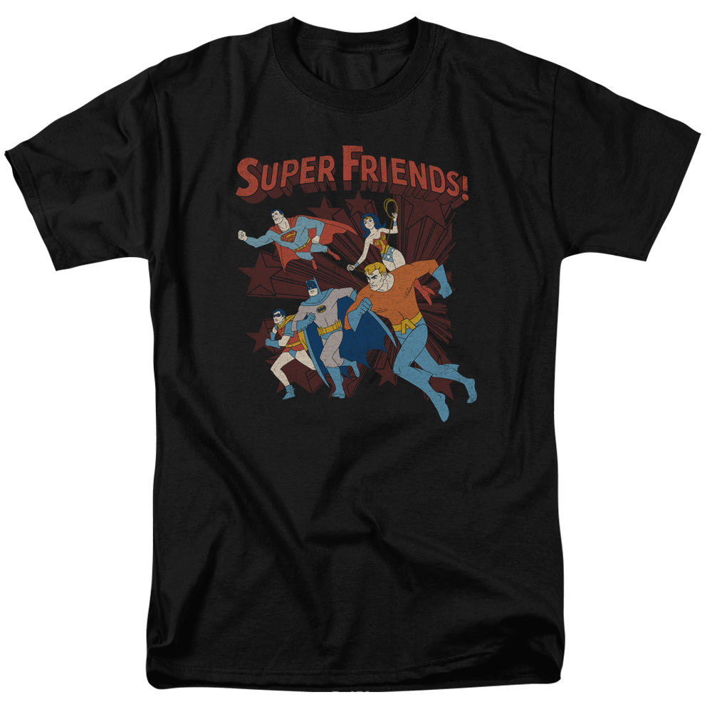 DC Comics Super Running Mens T Shirt Black