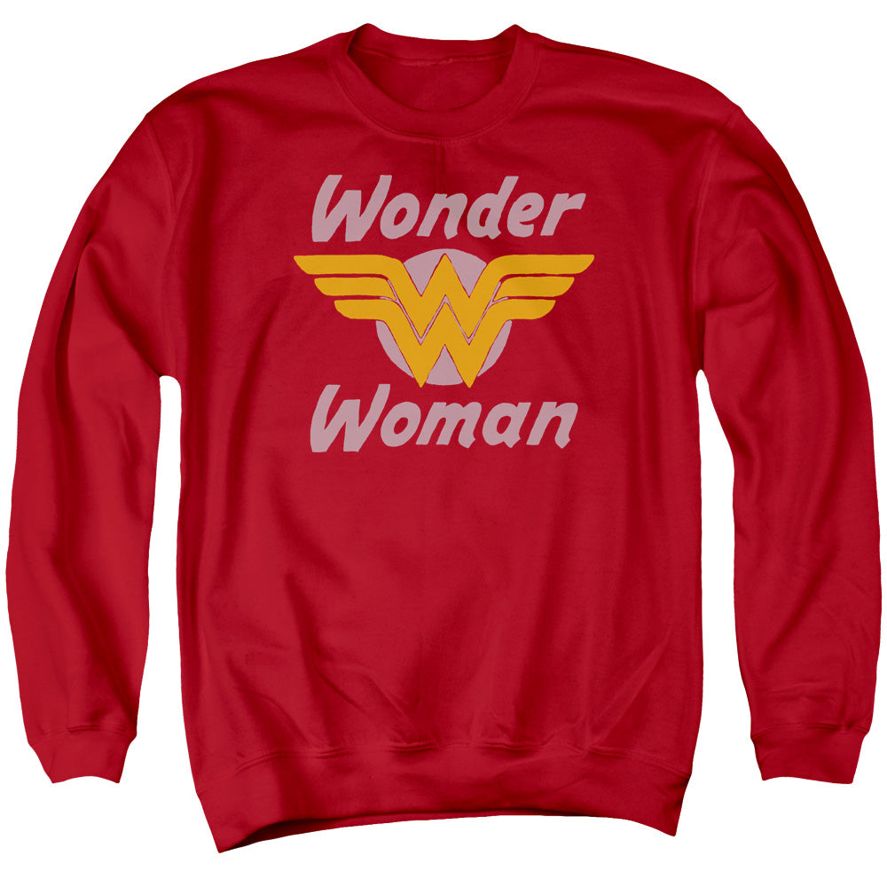 DC Comics Wonder Wings Mens Crewneck Sweatshirt Red