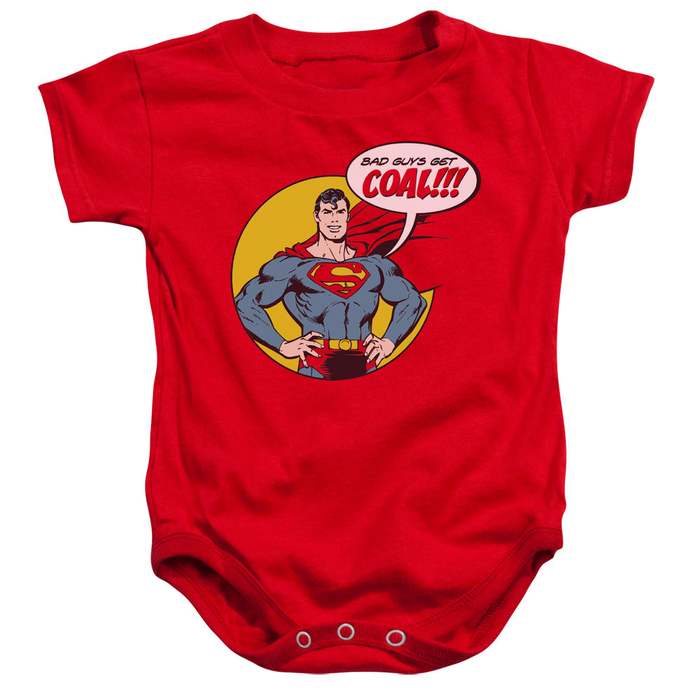 DC Comics Coal Infant Baby Snapsuit Red