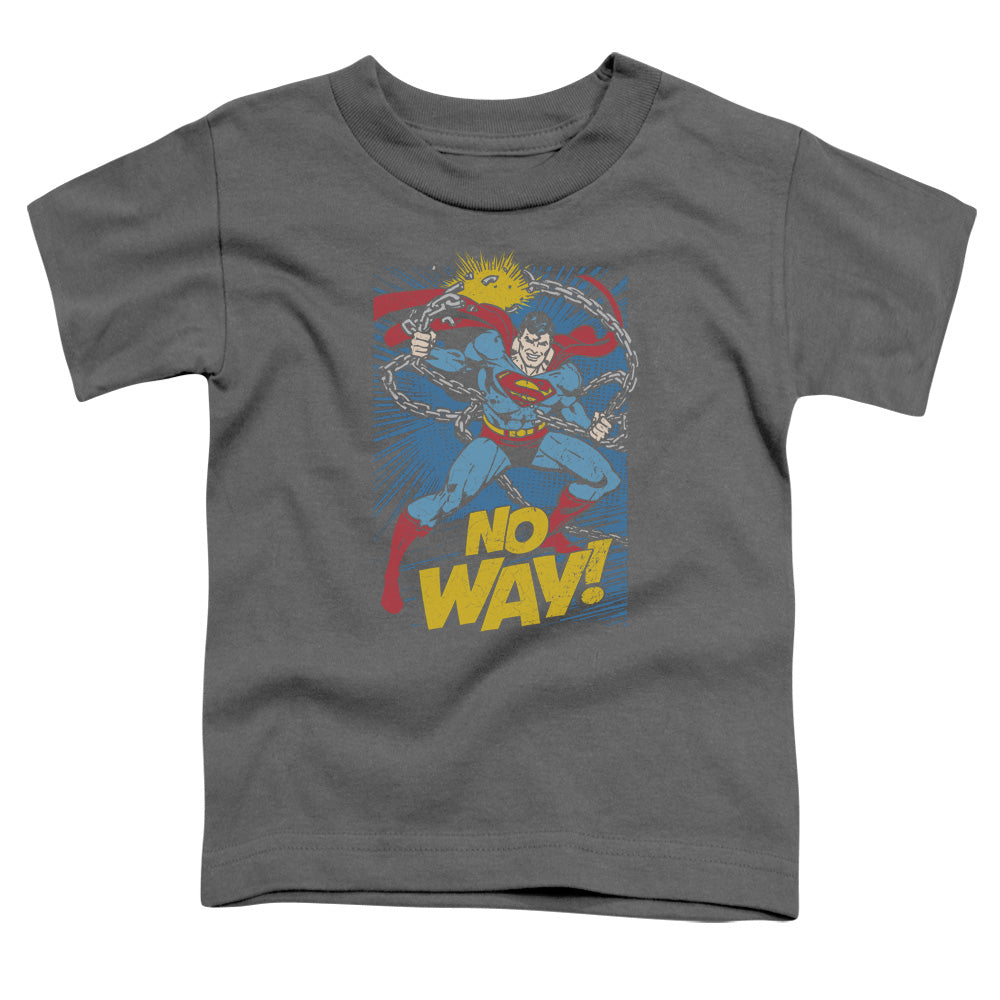 DC Comics No Way Toddler Kids Youth T Shirt Charcoal