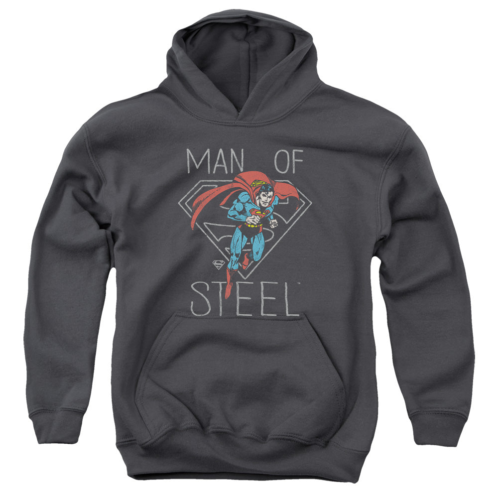 DC Comics Hardened Heart Kids Youth Hoodie Charcoal
