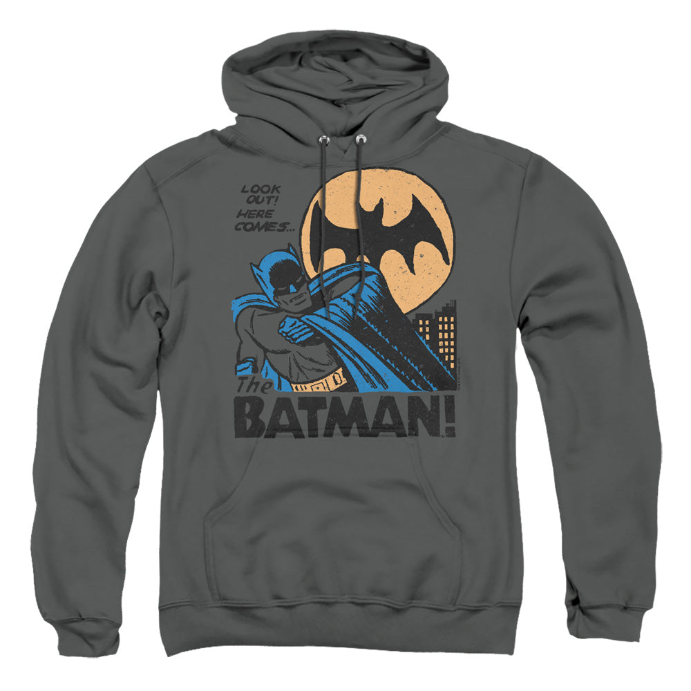 Dc Look Out Mens Hoodie Charcoal Officially Licensed