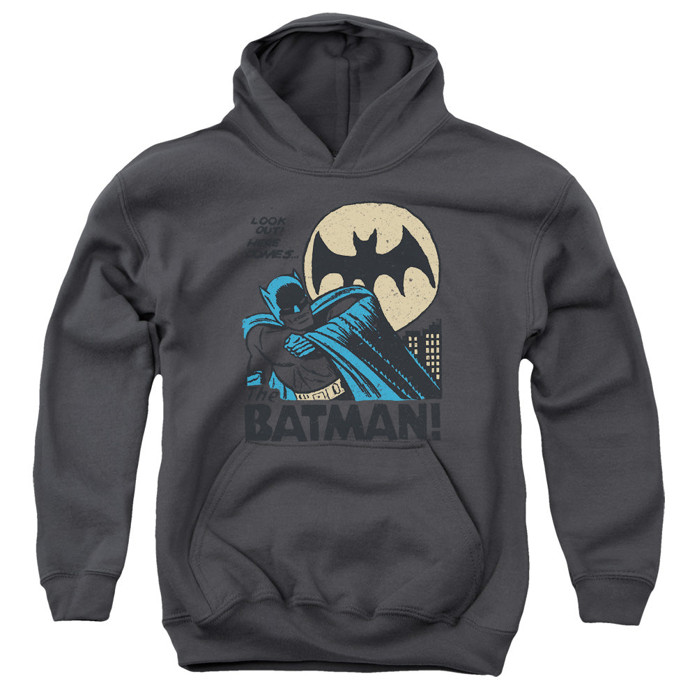 DC Comics Look Out Kids Youth Hoodie Charcoal