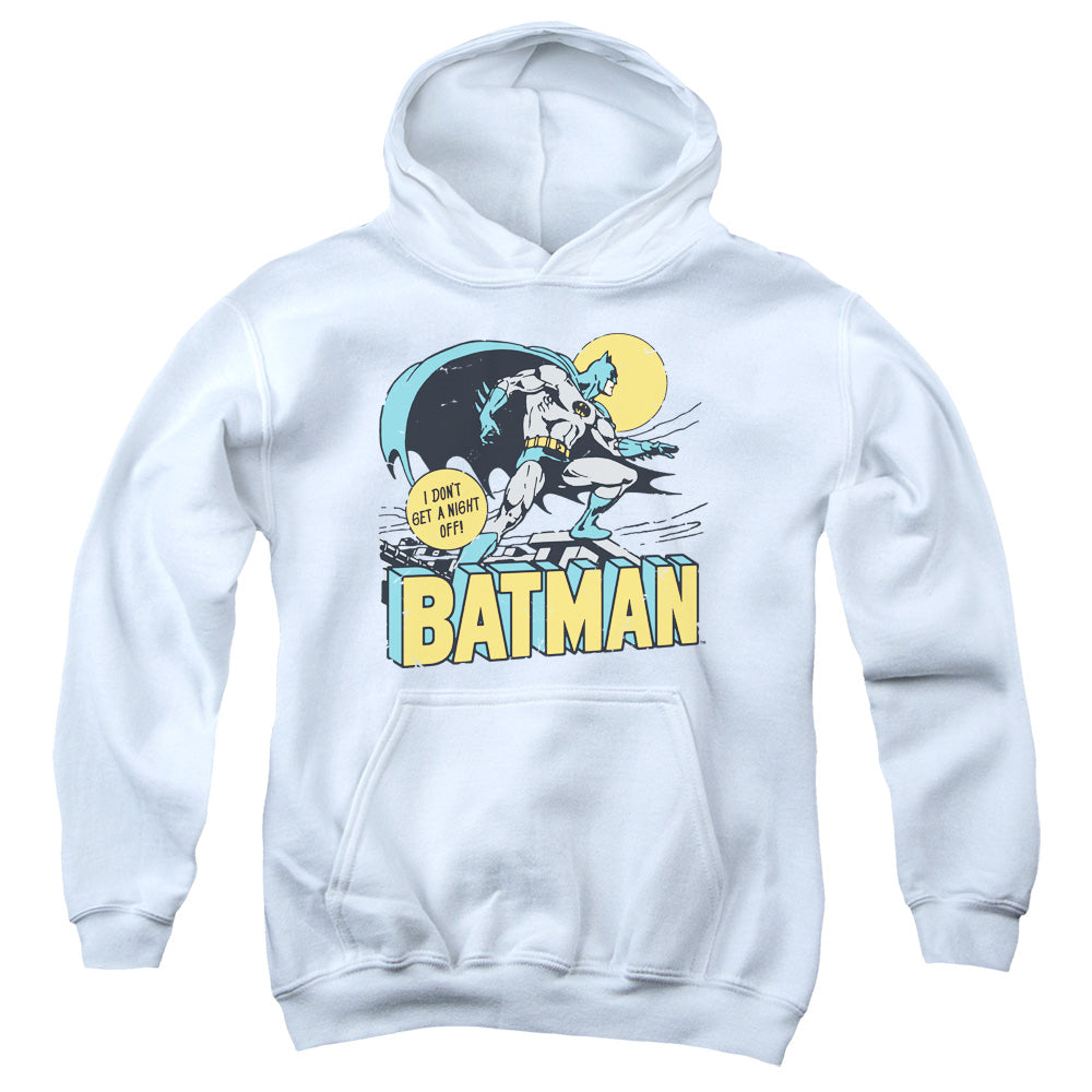 DC Comics Night Off Kids Youth Hoodie White
