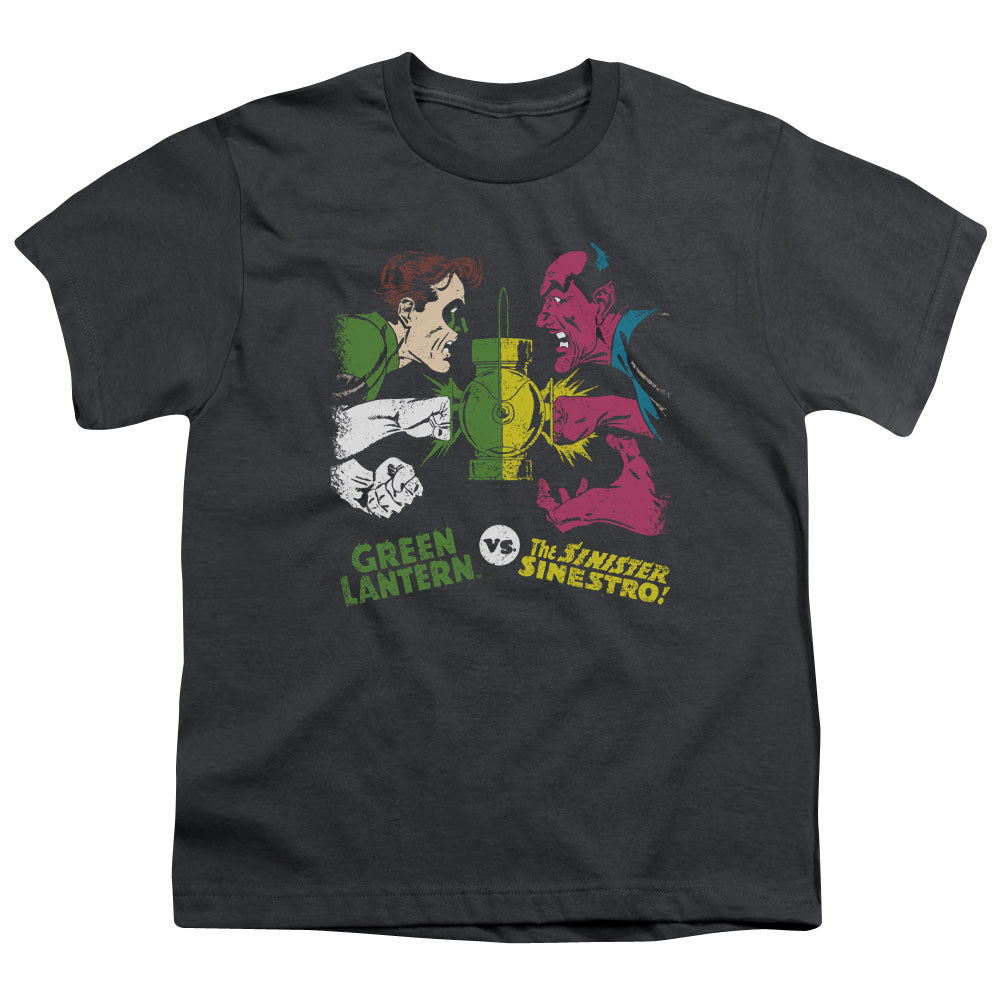 DC Comics Gl Vs Sinestro Kids Youth T Shirt Charcoal