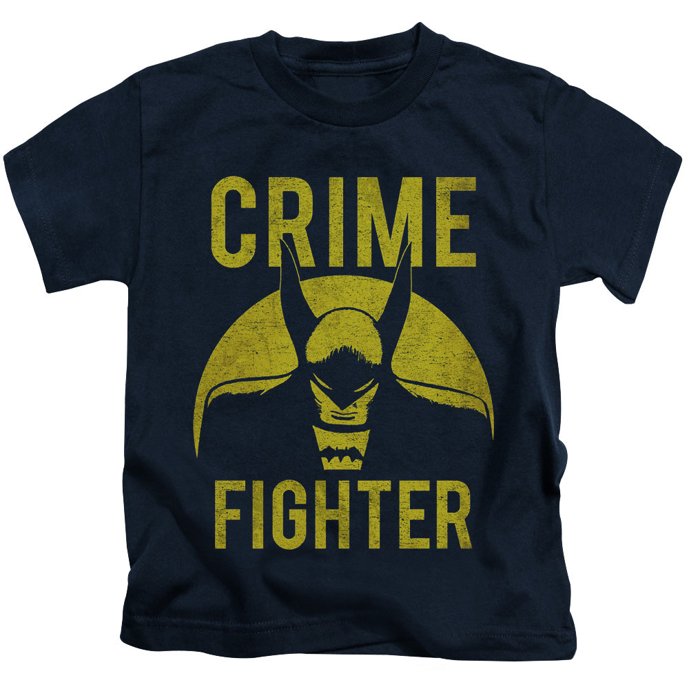 DC Comics Fight Crime Juvenile Kids Youth T Shirt Navy Blue