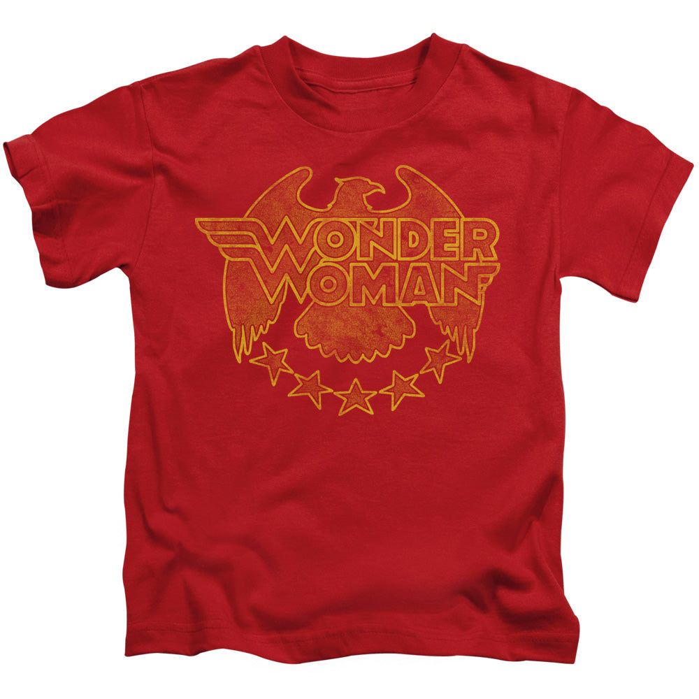 DC Comics Wonder Eagle Juvenile Kids Youth T Shirt Red