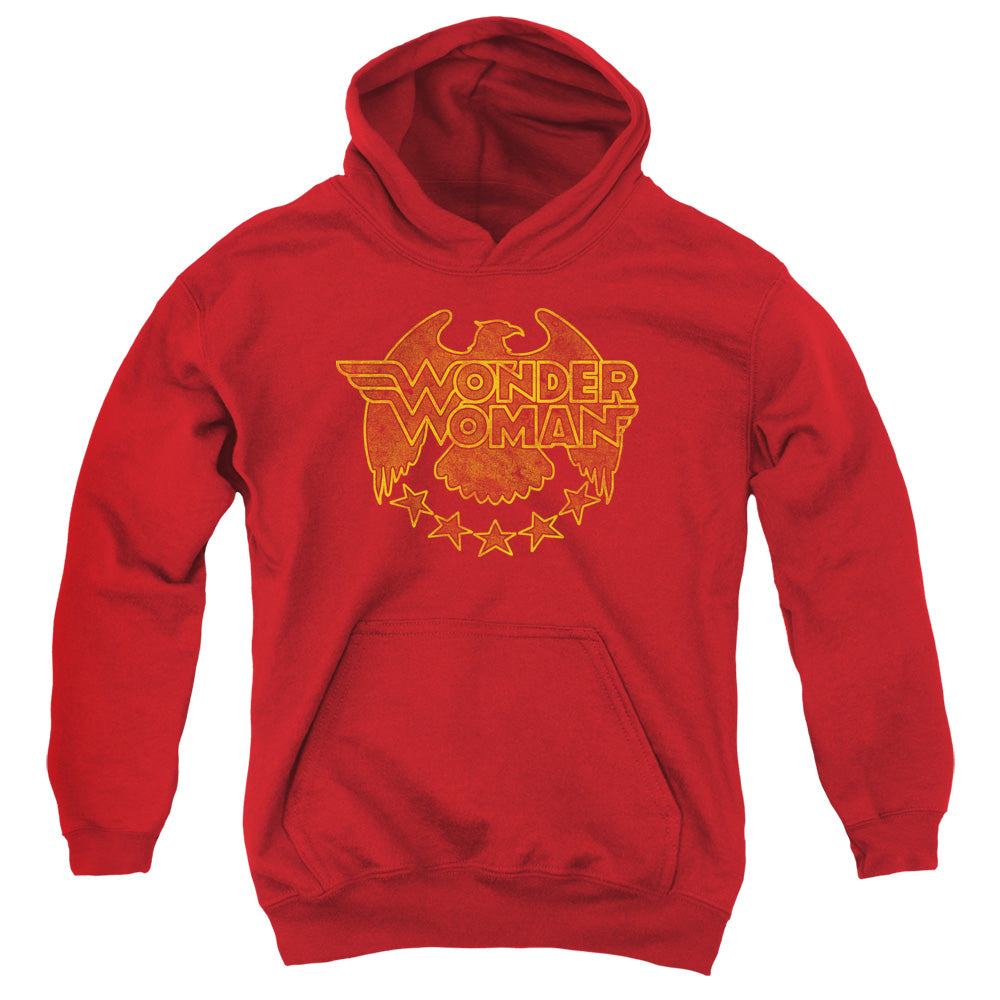 DC Comics Wonder Eagle Kids Youth Hoodie Red