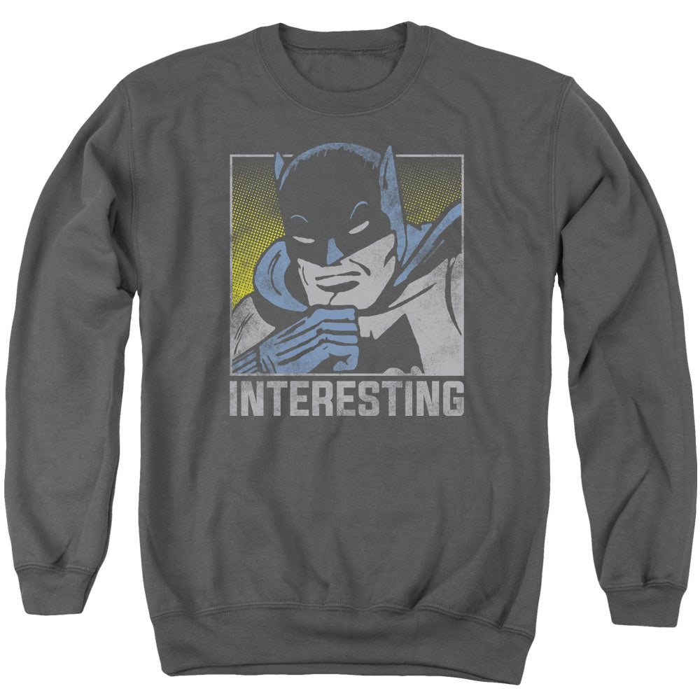 DC Comics Interesting Mens Crewneck Sweatshirt Charcoal
