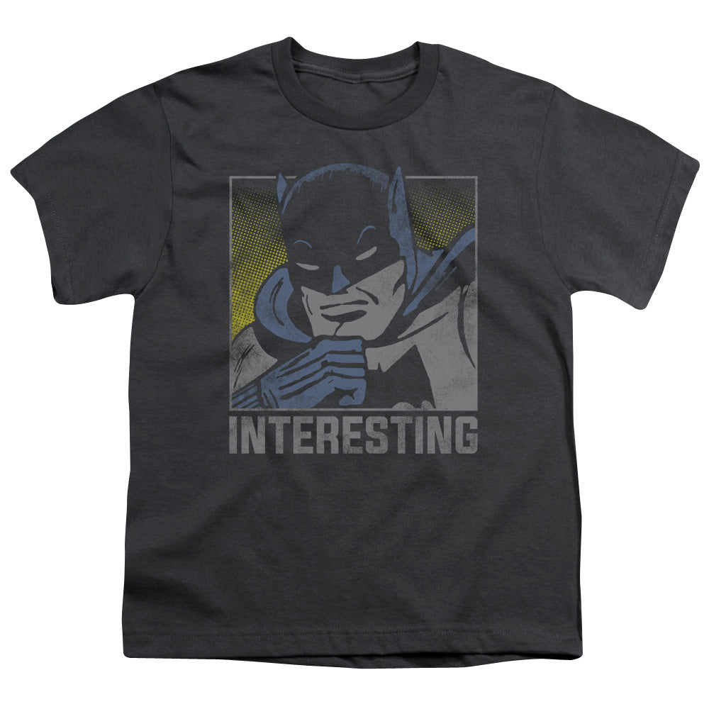 DC Comics Interesting Kids Youth T Shirt Charcoal