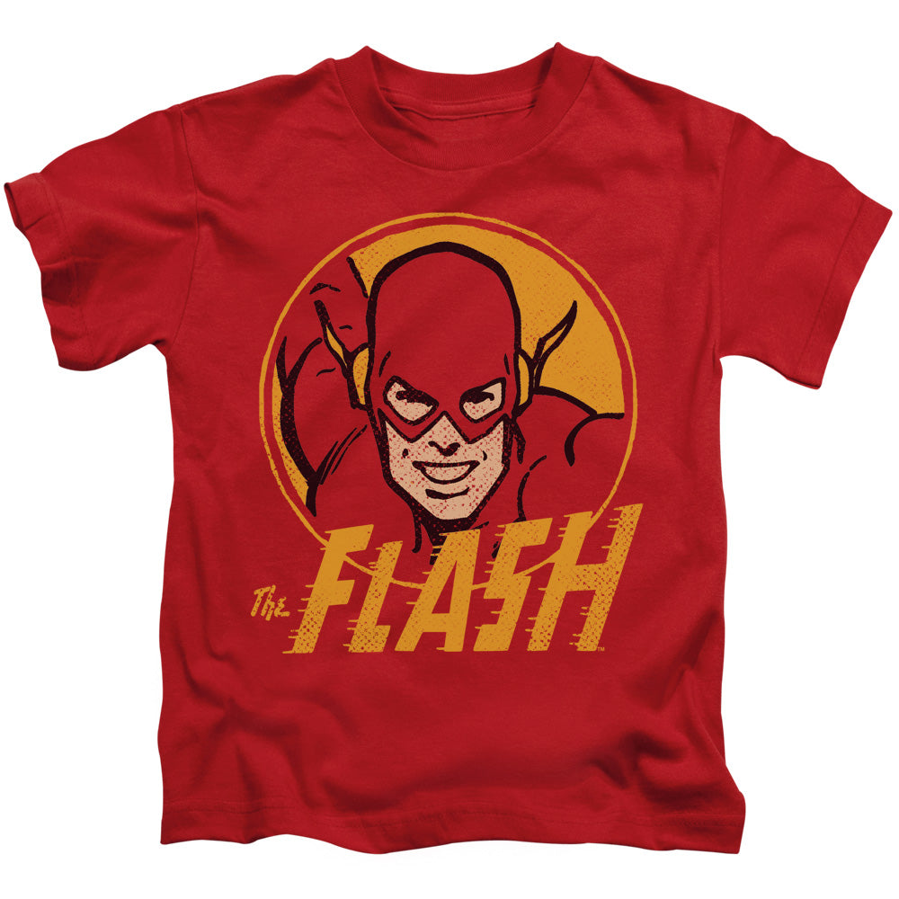DC Comics Flash Flash Circle Juvenile Kids Youth T Shirt Red