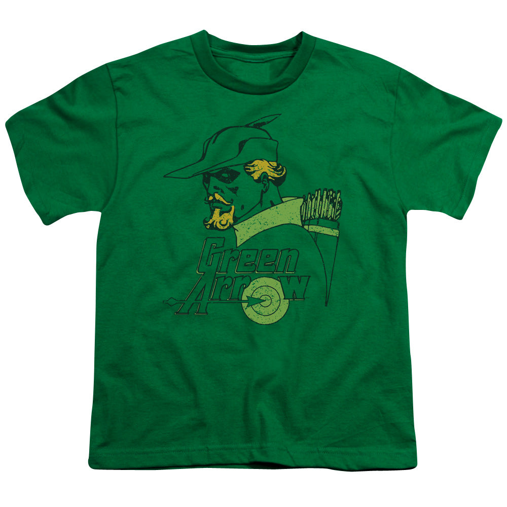 DC Comics Close Up Kids Youth T Shirt Kelly Green