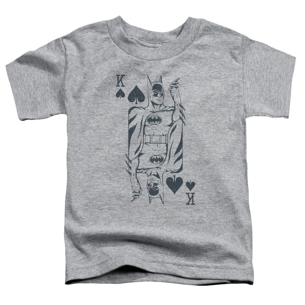 DC Comics Bat Card Toddler Kids Youth T Shirt Athletic Heather