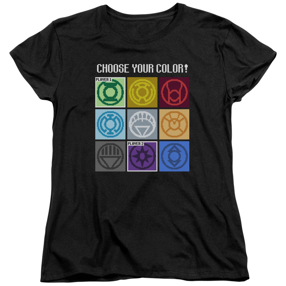 DC Comics Choose Your Color Womens T Shirt Black
