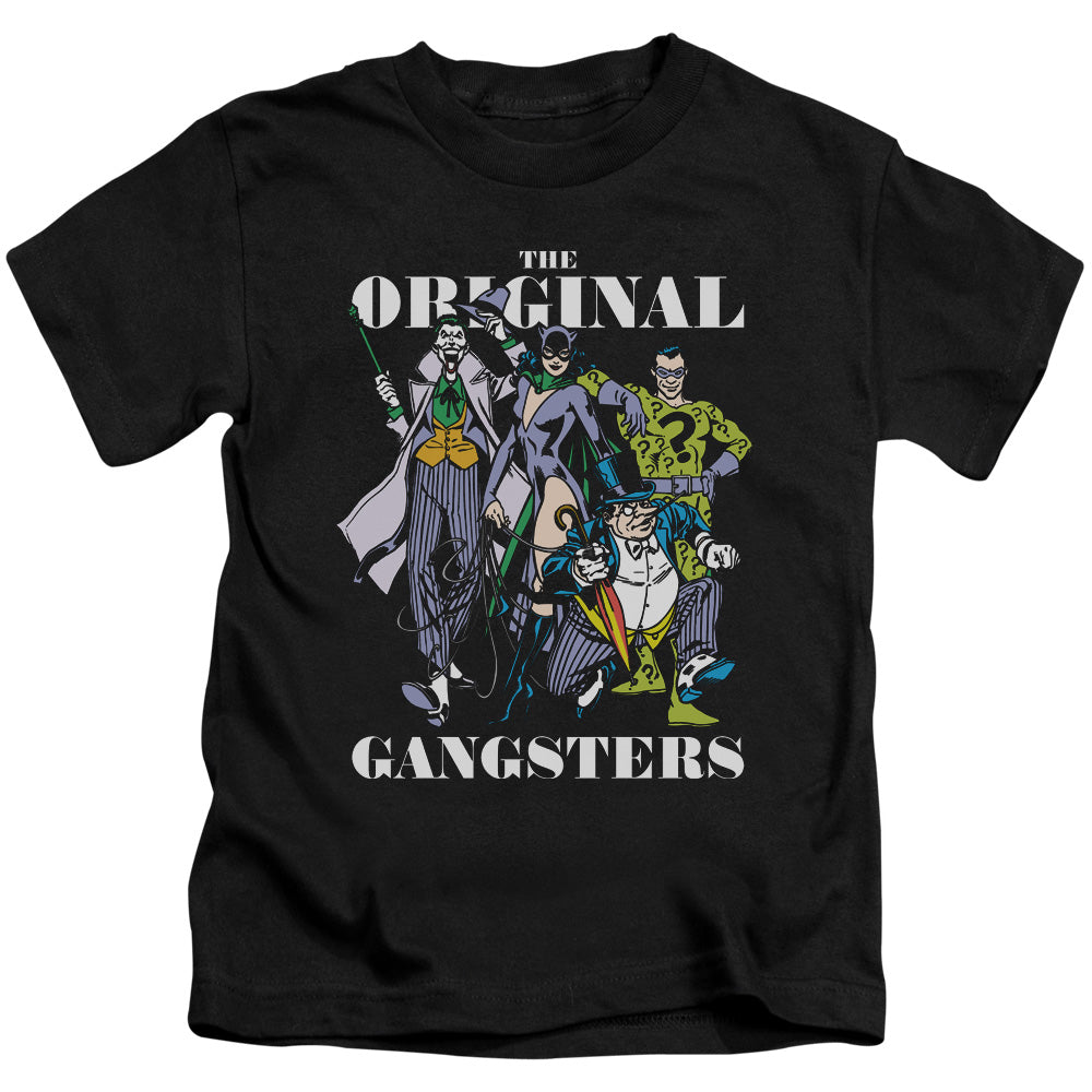 DC Comics Original Gangsters Juvenile Kids Youth T Shirt Black