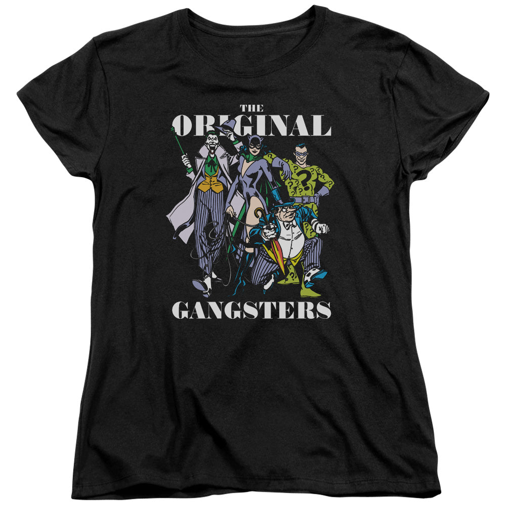 DC Comics Original Gangsters Womens T Shirt Black