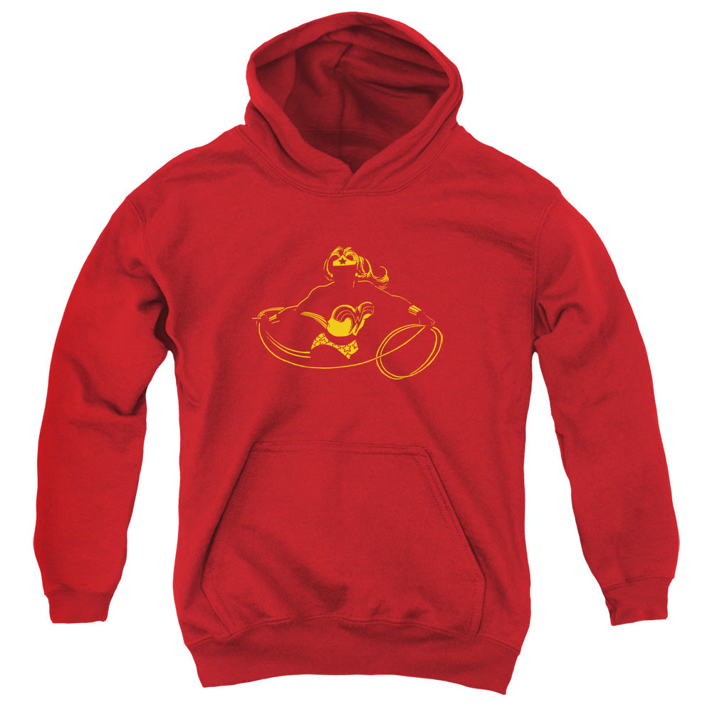 DC Comics Wonder Min Kids Youth Hoodie Red