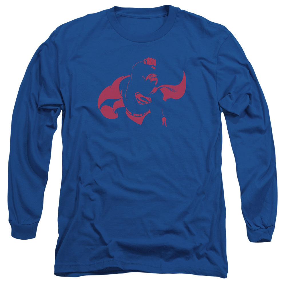 DC Comics Super Min Mens Long Sleeve Shirt Royal Blue