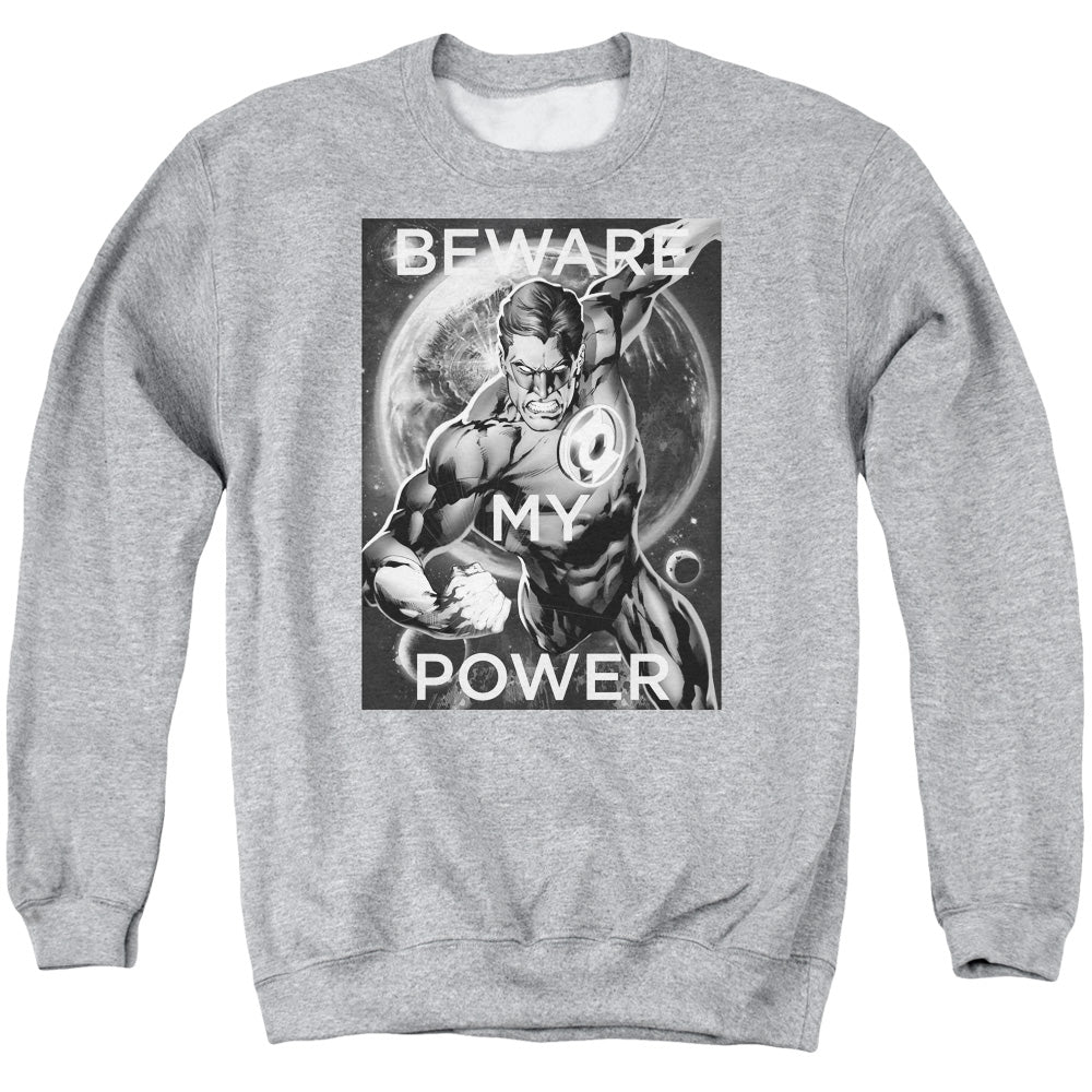 DC Comics Power Mens Crewneck Sweatshirt Athletic Heather