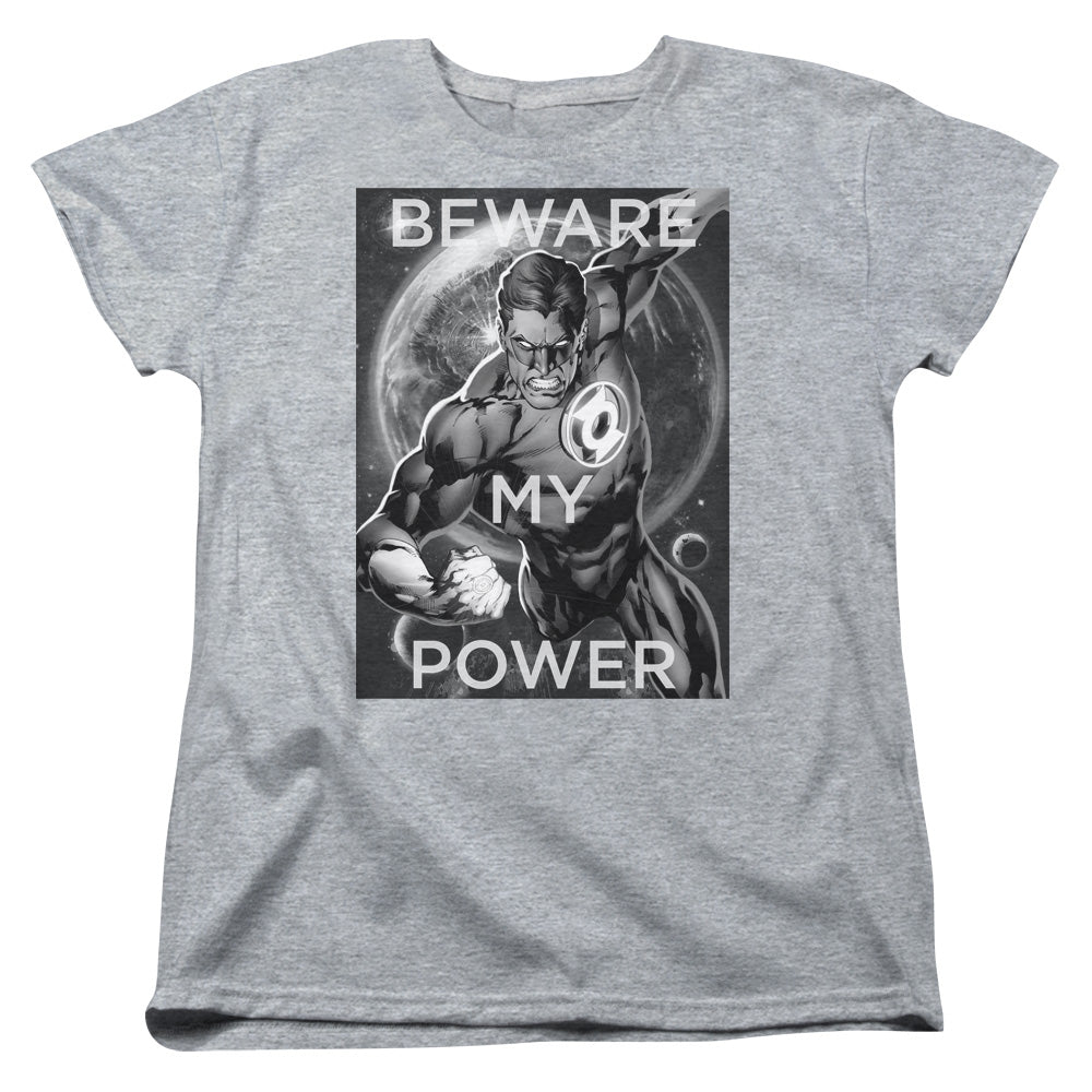 DC Comics Power Womens T Shirt Athletic Heather