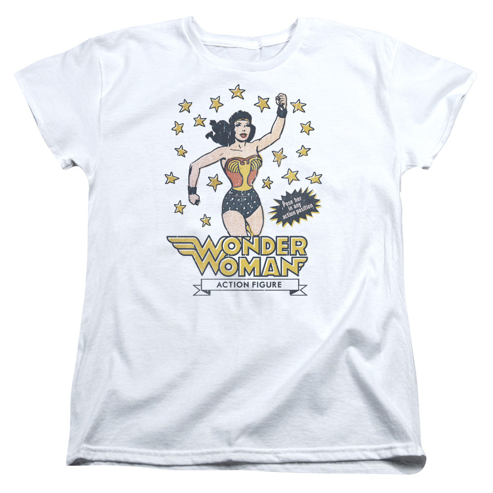 DC Comics Action Figure Womens T Shirt White