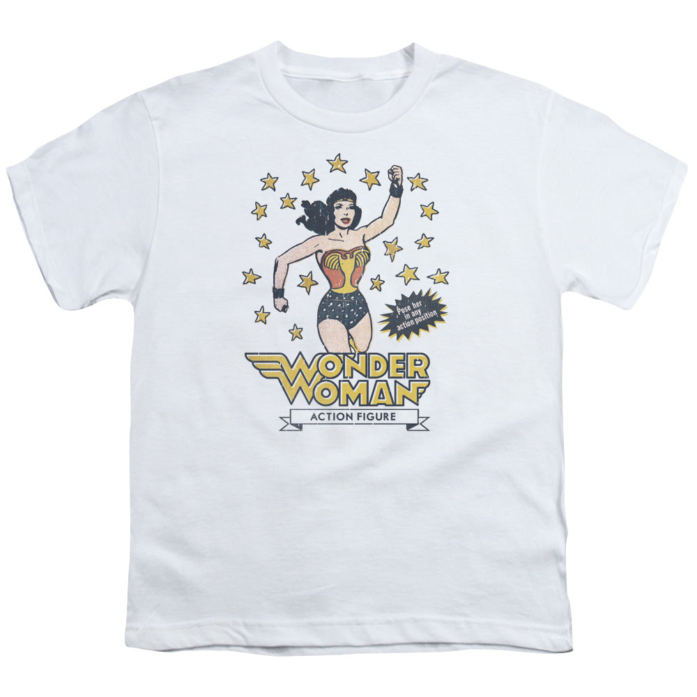 DC Comics Action Figure Kids Youth T Shirt White