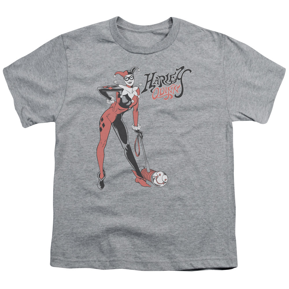 DC Comics Harley Hammer Kids Youth T Shirt Athletic Heather