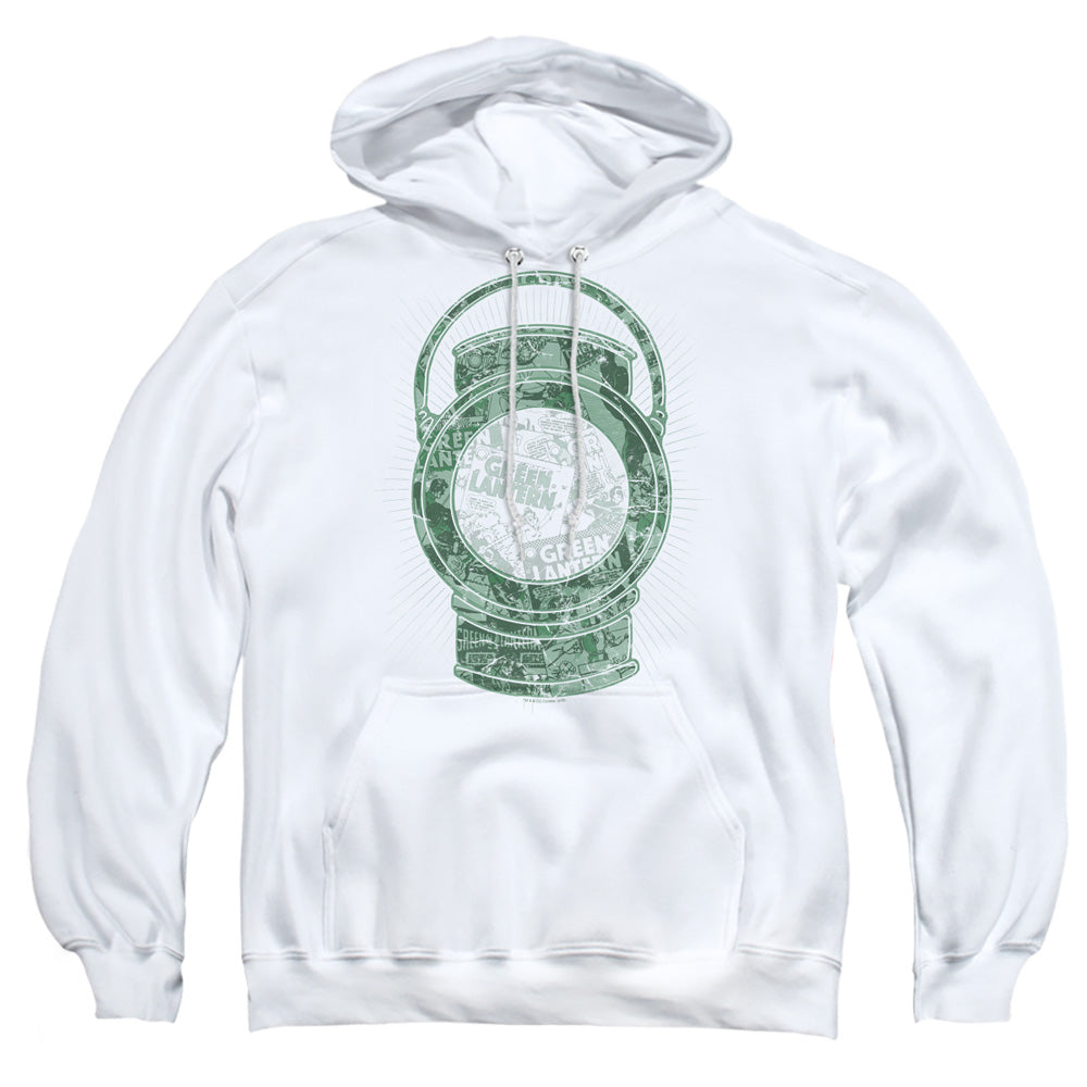 Dc Lantern Cover Mens Hoodie White Officially Licensed