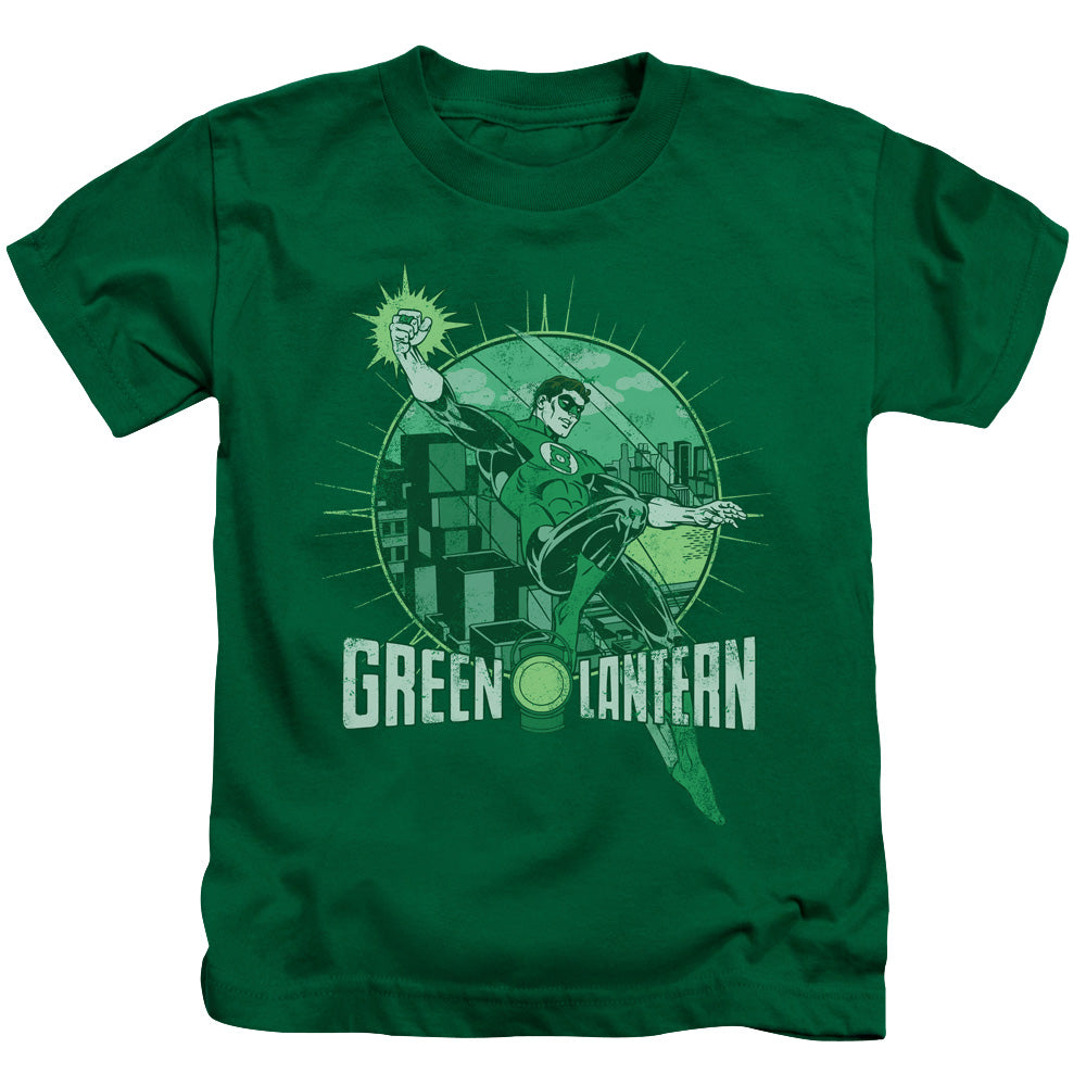 DC Comics City Power Juvenile Kids Youth T Shirt Kelly Green