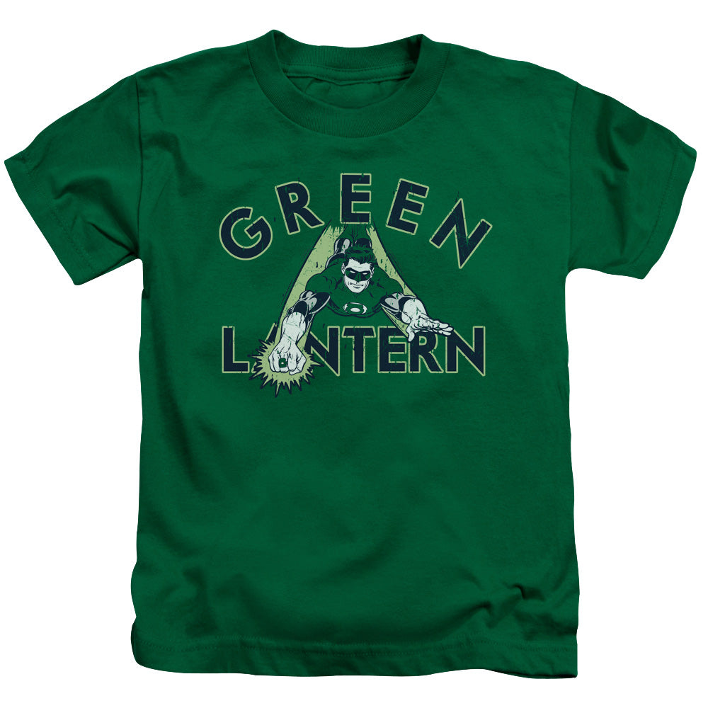 DC Comics in Flight Juvenile Kids Youth T Shirt Kelly Green