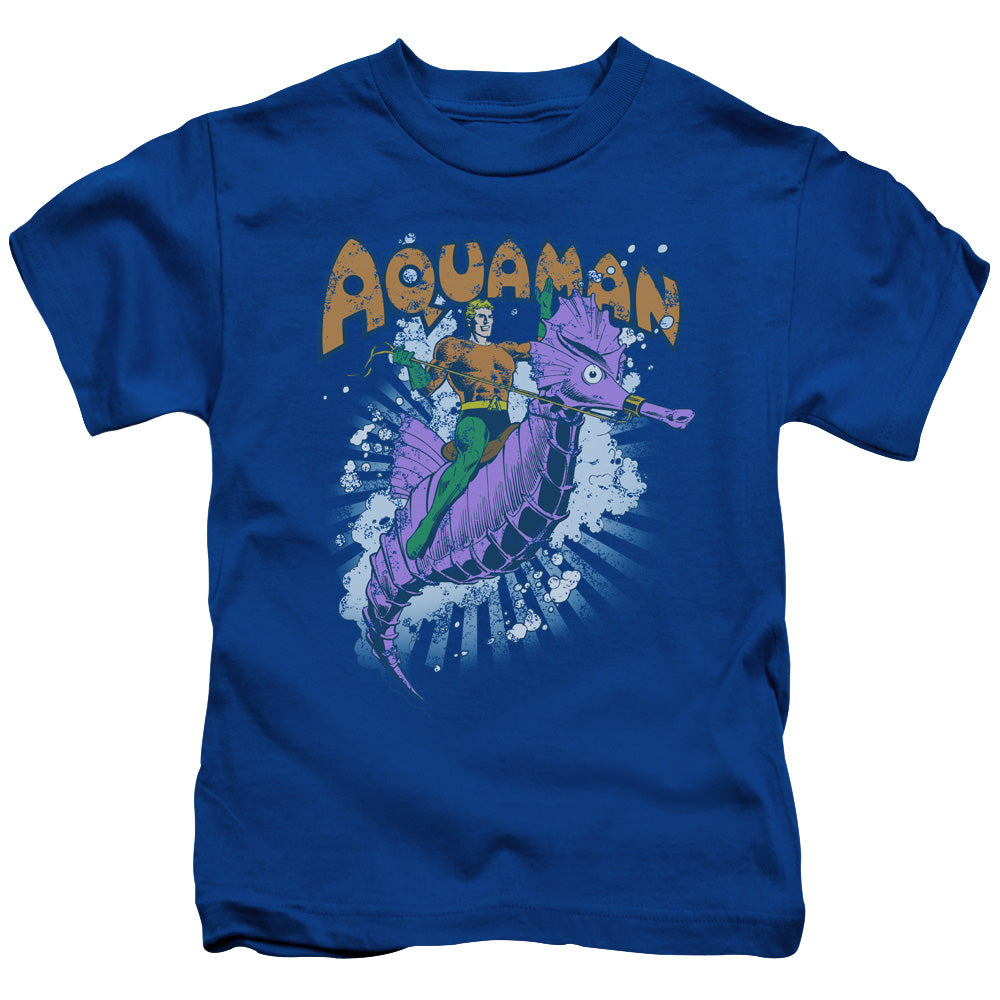 DC Comics Ride Free Juvenile Kids Youth T Shirt Royal Blue