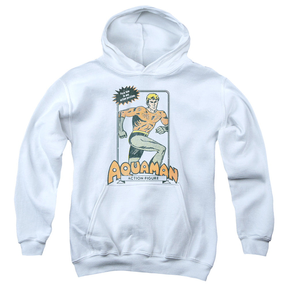 DC Comics Am Action Figure Kids Youth Hoodie White