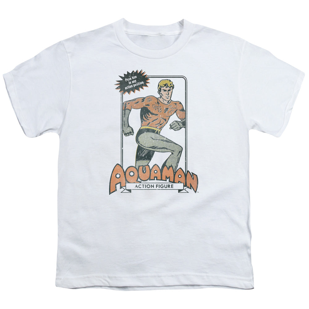 DC Comics Am Action Figure Kids Youth T Shirt White