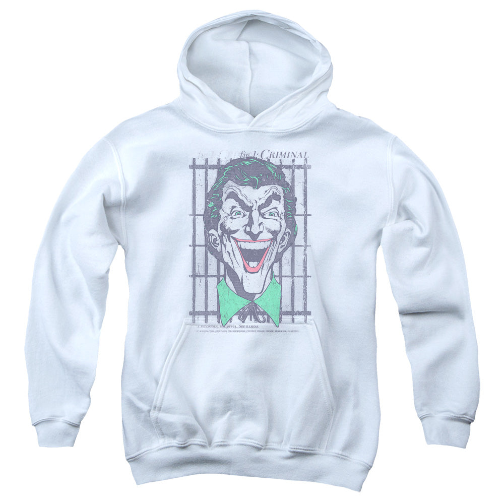 DC Comics Criminal Kids Youth Hoodie White