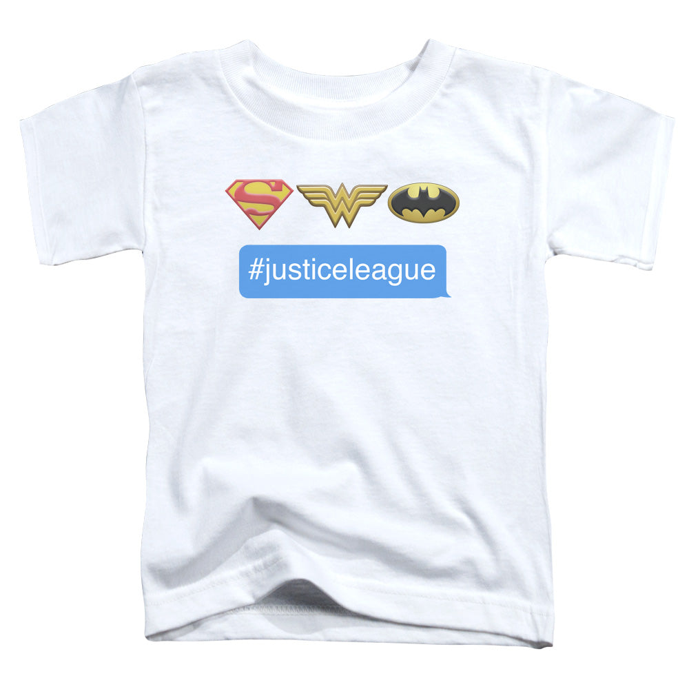 DC Comics Hashtag Jla Toddler Kids Youth T Shirt White