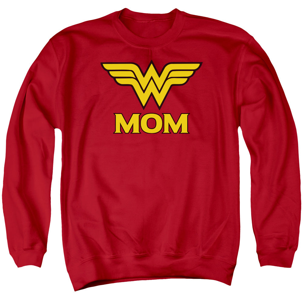 DC Comics Wonder Mom Mens Crewneck Sweatshirt Red